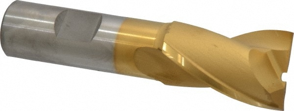 OSG 5203305 Square End Mill: 1 Dia, 1-1/2 LOC, 3/4 Shank Dia, 3-3/4 OAL, 2 Flutes, Cobalt Image