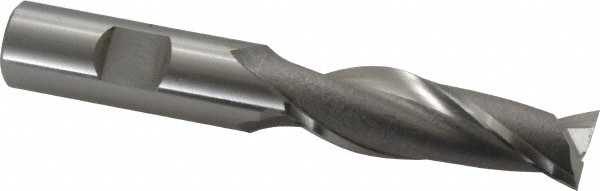 OSG 5252100 Square End Mill: 5/8 Dia, 2 LOC, 5/8 Shank Dia, 4-1/8 OAL, 2 Flutes, Cobalt Image