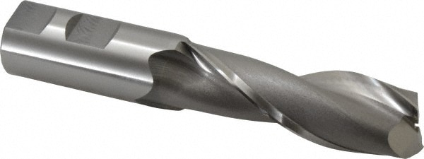 OSG 5255100 Square End Mill: 1 Dia, 3 LOC, 1 Shank Dia, 5-1/2 OAL, 2 Flutes, Cobalt Image