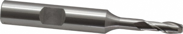 OSG 5270200 Square End Mill: 3/16 Dia, 1/2 LOC, 3/8 Shank Dia, 2-11/16 OAL, 2 Flutes, Cobalt Image
