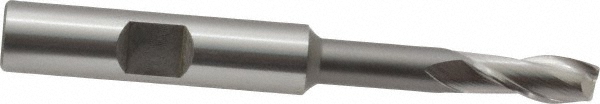 OSG 5270300 Square End Mill: 1/4 Dia, 5/8 LOC, 3/8 Shank Dia, 3-1/16 OAL, 2 Flutes, Cobalt Image