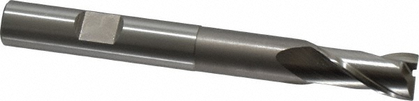 OSG 5270500 Square End Mill: 3/8 Dia, 3/4 LOC, 3/8 Shank Dia, 3-5/16 OAL, 2 Flutes, Cobalt Image