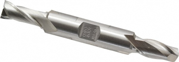 OSG 5226800 Square End Mill: 25/64 Dia, 13/16 LOC, 1/2 Shank Dia, 3-3/4 OAL, 2 Flutes, Cobalt Image