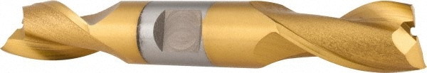 OSG 5229605 Square End Mill: 7/16 Dia, 13/16 LOC, 1/2 Shank Dia, 3-3/4 OAL, 2 Flutes, Cobalt Image