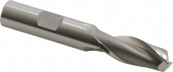 OSG 5809100 Square End Mill: 0.4921 Dia, 1-1/8 LOC, 1/2 Shank Dia, 3-1/8 OAL, 2 Flutes, Cobalt Image