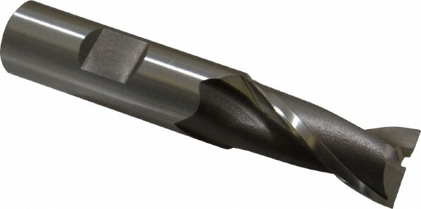 OSG 5802100 Square End Mill: 0.6299 Dia, 1-5/16 LOC, 5/8 Shank Dia, 3-7/16 OAL, 2 Flutes, Cobalt Image