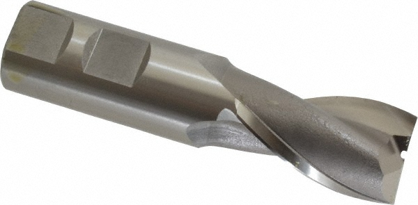 OSG 5804200 Square End Mill: 0.9055 Dia, 1-1/2 LOC, 7/8 Shank Dia, 3-3/4 OAL, 2 Flutes, Cobalt Image