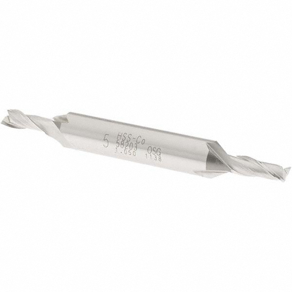 OSG 5820300 Square End Mill: 0.1969 Dia, 1/2 LOC, 3/8 Shank Dia, 3-1/8 OAL, 2 Flutes, Cobalt Image