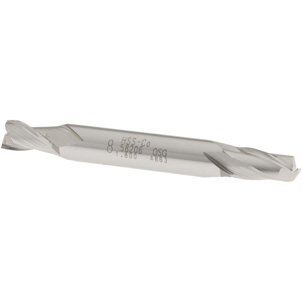 OSG 5820600 Square End Mill: 0.315 Dia, 9/16 LOC, 3/8 Shank Dia, 3-1/8 OAL, 2 Flutes, Cobalt Image