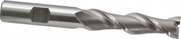 OSG 5351100 Square End Mill: 1/2 Dia, 2 LOC, 1/2 Shank Dia, 4 OAL, 2 Flutes, Cobalt Image