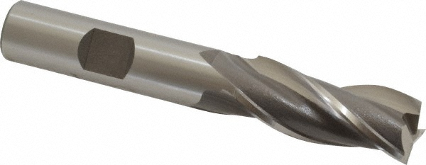 OSG 5311200 Square End Mill: 9/16 Dia, 1-3/8 LOC, 1/2 Shank Dia, 3-3/8 OAL, 3 Flutes, Cobalt Image