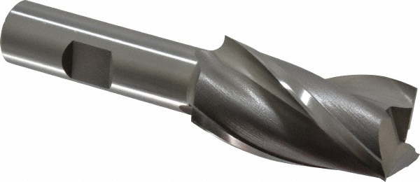 OSG 5312700 Square End Mill: 1 Dia, 1-7/8 LOC, 5/8 Shank Dia, 4 OAL, 3 Flutes, Cobalt Image
