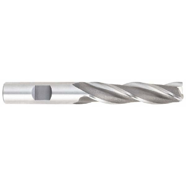 Hertel E104305601 Square End Mill: 7/8 Dia, 1-7/8 LOC, 5/8 Shank Dia, 4 OAL, 3 Flutes, High Speed Steel Image