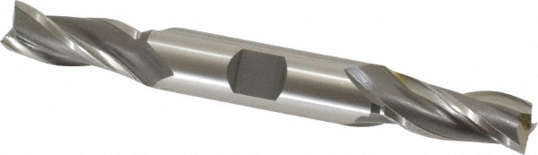 OSG 5329600 Square End Mill: 7/16 Dia, 1 LOC, 1/2 Shank Dia, 4-1/8 OAL, 3 Flutes, Cobalt Image