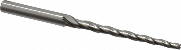 OSG 5912400 Tapered End Mill: 1 &deg; per Side, 3/32" Small Dia, 1-1/2" LOC, 3 Flutes, Cobalt, Square End Image