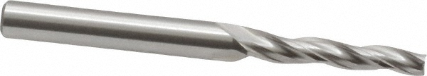 OSG 5914200 Tapered End Mill: 1 &deg; per Side, 1/8" Small Dia, 3/4" LOC, 3 Flutes, Cobalt, Square End Image