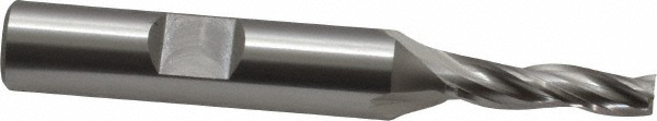 OSG 5915100 Tapered End Mill: 1 &deg; per Side, 3/16" Small Dia, 3/4" LOC, 3 Flutes, Cobalt, Square End Image