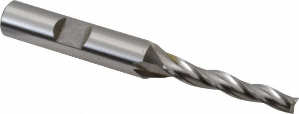 OSG 5915200 Tapered End Mill: 1 &deg; per Side, 3/16" Small Dia, 1-1/4" LOC, 3 Flutes, Cobalt, Square End Image