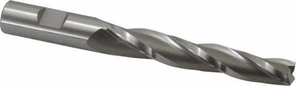 OSG 5918300 Tapered End Mill: 1 &deg; per Side, 1/2" Small Dia, 3-1/4" LOC, 3 Flutes, Cobalt, Square End Image
