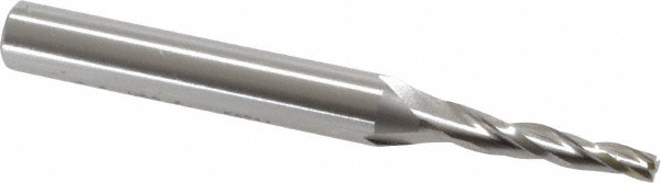 OSG 5931100 Tapered End Mill: 2 &deg; per Side, 5/64" Small Dia, 1/2" LOC, 3 Flutes, Cobalt, Square End Image