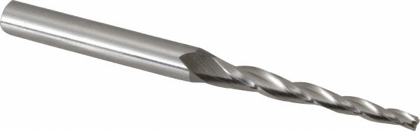 OSG 5931200 Tapered End Mill: 2 &deg; per Side, 5/64" Small Dia, 1" LOC, 3 Flutes, Cobalt, Square End Image
