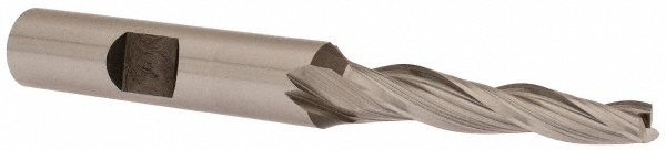 OSG 5935200 Tapered End Mill: 2 &deg; per Side, 3/16" Small Dia, 1-1/4" LOC, 3 Flutes, Cobalt, Square End Image
