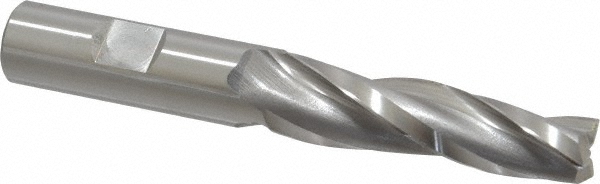 OSG 5938200 Tapered End Mill: 2 &deg; per Side, 1/2" Small Dia, 2-1/4" LOC, 3 Flutes, Cobalt, Square End Image