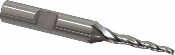 OSG 5942200 Tapered End Mill: 3 &deg; per Side, 3/32" Small Dia, 1" LOC, 3 Flutes, Cobalt, Square End Image