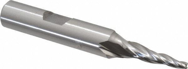 OSG 5952100 Tapered End Mill: 5 &deg; per Side, 3/32" Small Dia, 3/4" LOC, 3 Flutes, Cobalt, Square End Image
