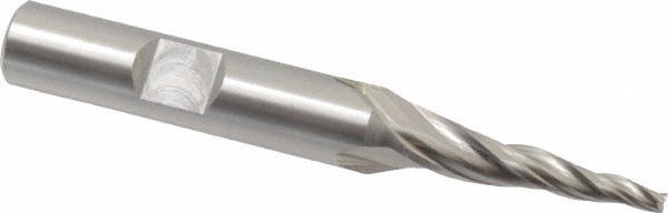 OSG 5952200 Tapered End Mill: 5 &deg; per Side, 3/32" Small Dia, 1" LOC, 3 Flutes, Cobalt, Square End Image