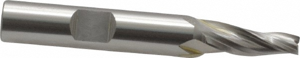 OSG 5955100 Tapered End Mill: 5 &deg; per Side, 3/16" Small Dia, 3/4" LOC, 3 Flutes, Cobalt, Square End Image