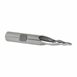 OSG 5961200 Tapered End Mill: 7 &deg; per Side, 5/64" Small Dia, 1" LOC, 3 Flutes, Cobalt, Square End Image