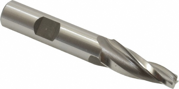 OSG 5966300 Tapered End Mill: 7 &deg; per Side, 1/4" Small Dia, 1-1/4" LOC, 3 Flutes, Cobalt, Square End Image