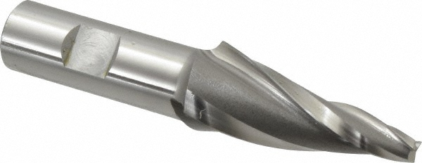OSG 5976400 Tapered End Mill: 10 &deg; per Side, 1/4" Small Dia, 2-1/4" LOC, 3 Flutes, Cobalt, Square End Image