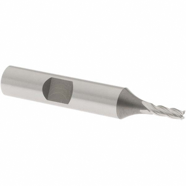 OSG 5400100 Square End Mill: 1/8 Dia, 3/8 LOC, 3/8 Shank Dia, 2-5/16 OAL, 4 Flutes, Cobalt Image