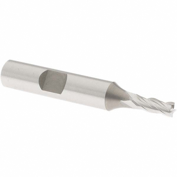 OSG 5400200 Square End Mill: 3/16 Dia, 1/2 LOC, 3/8 Shank Dia, 2-3/8 OAL, 4 Flutes, Cobalt Image