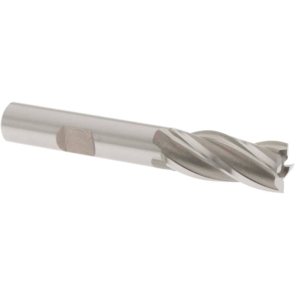 OSG 5400600 Square End Mill: 7/16 Dia, 1 LOC, 3/8 Shank Dia, 2-11/16 OAL, 4 Flutes, Cobalt Image