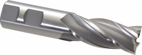 OSG 5404100 Square End Mill: 7/8 Dia, 1-7/8 LOC, 7/8 Shank Dia, 4-1/8 OAL, 4 Flutes, Cobalt Image