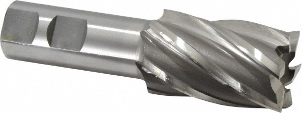 OSG 5404400 Square End Mill: 1-1/4 Dia, 2 LOC, 7/8 Shank Dia, 4-1/4 OAL, 6 Flutes, Cobalt Image