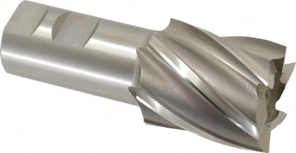 OSG 5406300 Square End Mill: 1-3/4 Dia, 2 LOC, 1-1/4 Shank Dia, 4-1/2 OAL, 6 Flutes, Cobalt Image