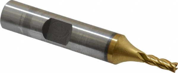 OSG 5400105 Square End Mill: 1/8 Dia, 3/8 LOC, 3/8 Shank Dia, 2-5/16 OAL, 4 Flutes, Cobalt Image