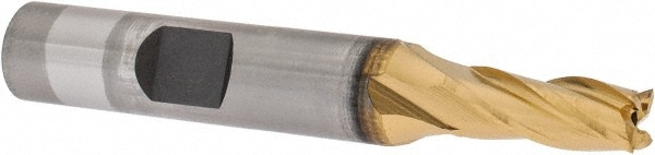 OSG 5400305 Square End Mill: 1/4 Dia, 5/8 LOC, 3/8 Shank Dia, 2-7/16 OAL, 4 Flutes, Cobalt Image