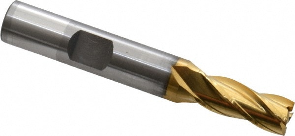 OSG 5400405 Square End Mill: 5/16 Dia, 3/4 LOC, 3/8 Shank Dia, 2-1/2 OAL, 4 Flutes, Cobalt Image