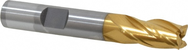 OSG 5400505 Square End Mill: 3/8 Dia, 3/4 LOC, 3/8 Shank Dia, 2-1/2 OAL, 4 Flutes, Cobalt Image