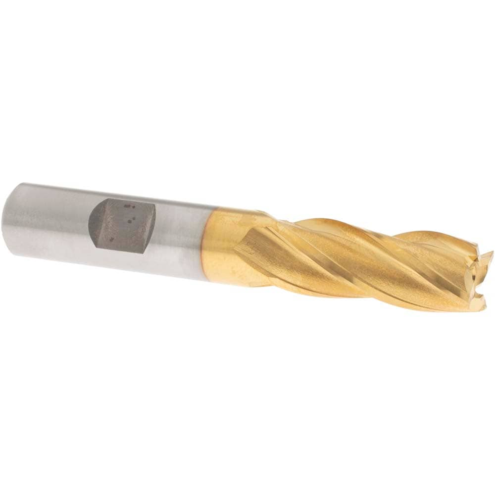 OSG 5401105 Square End Mill: 1/2 Dia, 1-1/4 LOC, 1/2 Shank Dia, 3-1/4 OAL, 4 Flutes, Cobalt Image