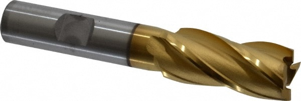 OSG 5401305 Square End Mill: 5/8 Dia, 1-3/8 LOC, 1/2 Shank Dia, 3-3/8 OAL, 4 Flutes, Cobalt Image