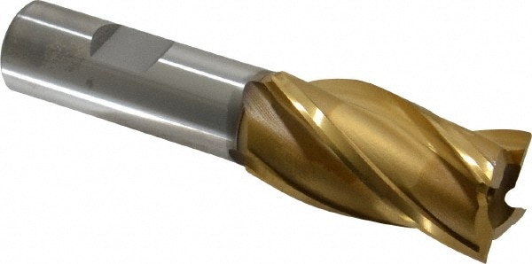 OSG 5403305 Square End Mill: 1 Dia, 1-7/8 LOC, 3/4 Shank Dia, 4-1/8 OAL, 4 Flutes, Cobalt Image