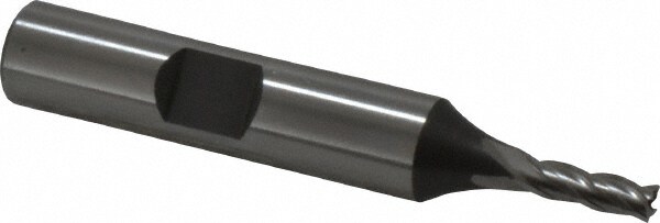 OSG 5818100 Square End Mill: 0.1378 Dia, 7/16 LOC, 3/8 Shank Dia, 2-3/8 OAL, 4 Flutes, Cobalt Image