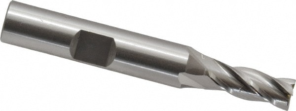 OSG 5810500 Square End Mill: 0.2756 Dia, 11/16 LOC, 3/8 Shank Dia, 2-1/2 OAL, 4 Flutes, Cobalt Image