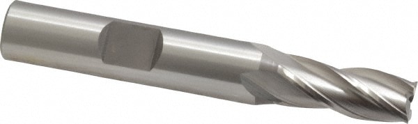 OSG 5810600 Square End Mill: 0.315 Dia, 3/4 LOC, 3/8 Shank Dia, 2-1/2 OAL, 4 Flutes, Cobalt Image